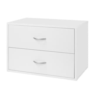 Shop Organized Living Freedomrail White O Box 2 Drawer Storage