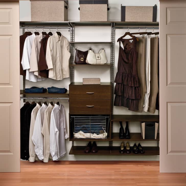 Organized Living freedomRail Chocolate Pear Wood Shelf (48 x 12)