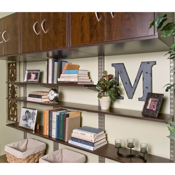 Organized Living freedomRail Chocolate Pear Shelf (30-Inch x 14-Inch)