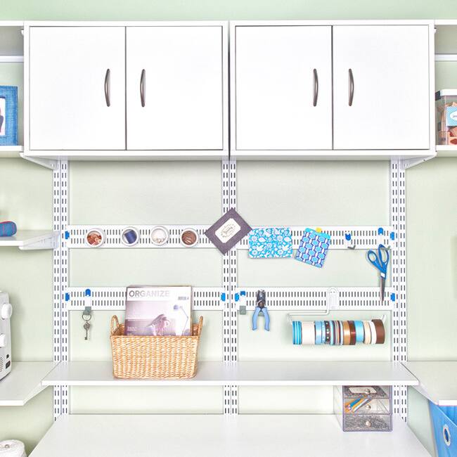 Organized Living freedomRail White Wood Shelf (36 x 12)