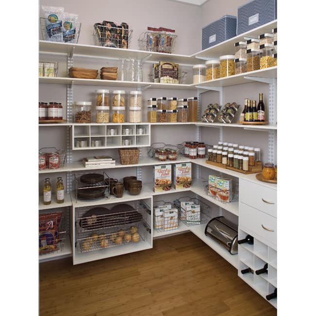 Organized Living freedomRail White Wood Shelf (24 x 12)