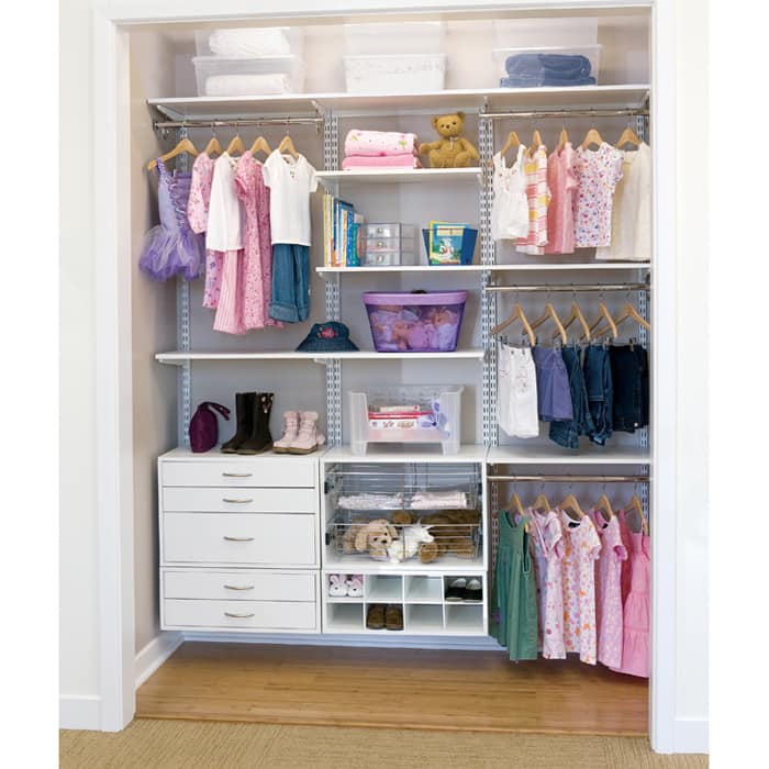 Organized Living freedomRail White Wood Shelf (24 x 12)