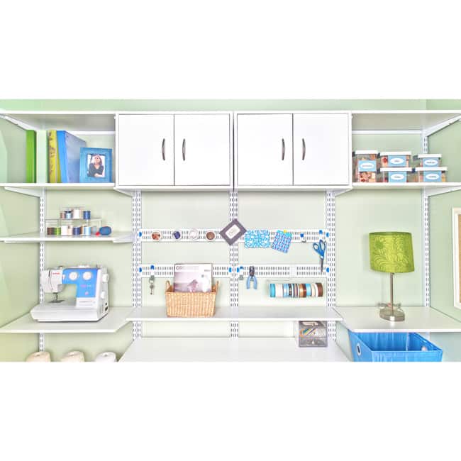 Organized Living freedomRail White Wood Shelf (24 x 12)