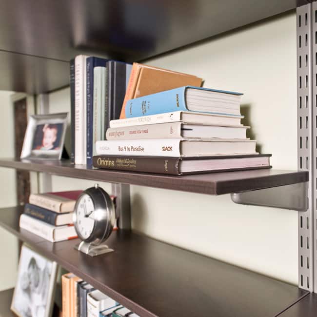 Organized Living freedomRail Chocolate Pear Wood Shelf (36 x 14)