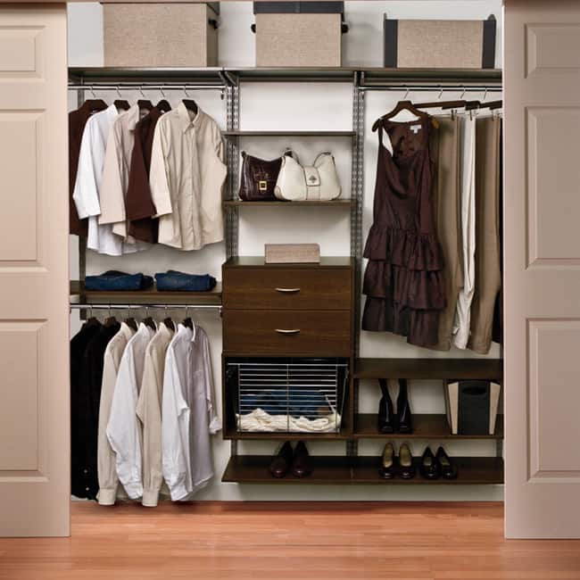 Organized Living freedomRail Chocolate Pear Wood Shelf (36 x 14)