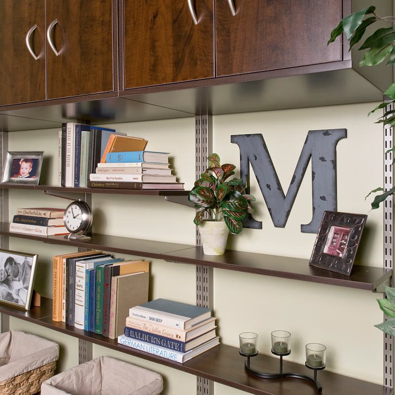 Organized Living freedomRail Chocolate Pear Wood Shelf (36 x 14)