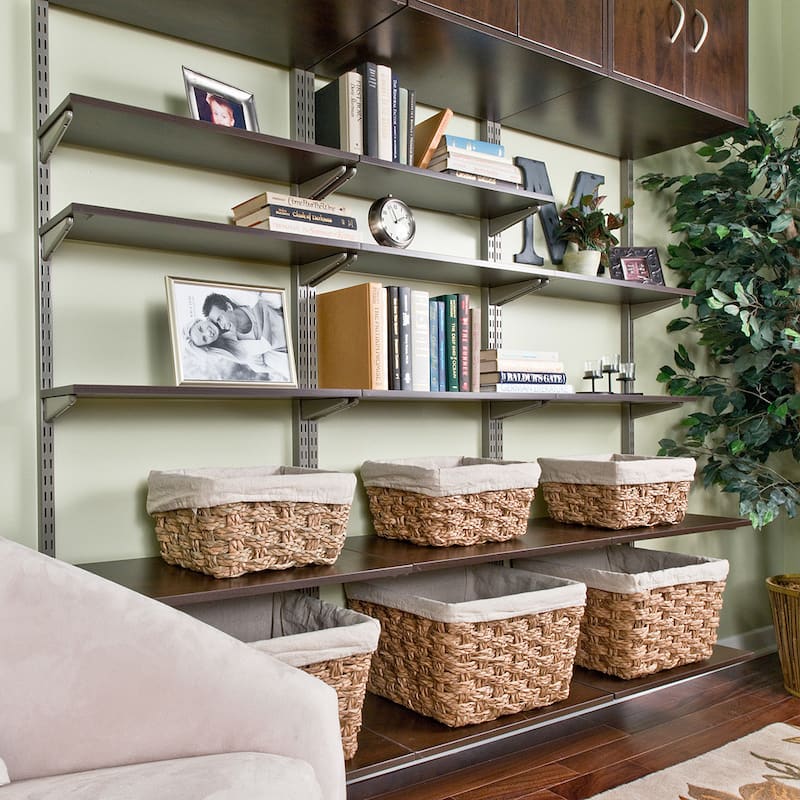 Organized Living freedomRail Chocolate Pear Wood Shelf (36 x 14)