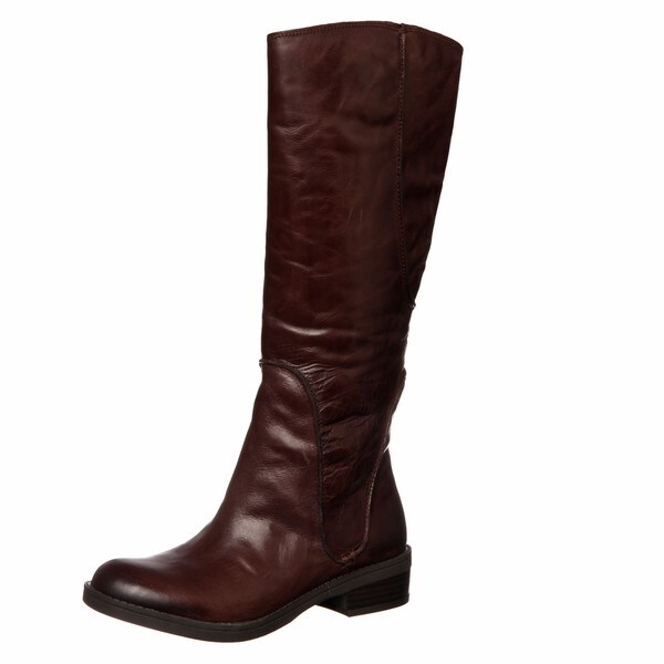 Shop Jessica Simpson Women&#39;s &#39;Victorya&#39; Dark Brown Leather Boots FINAL SALE - Overstock - 6415720