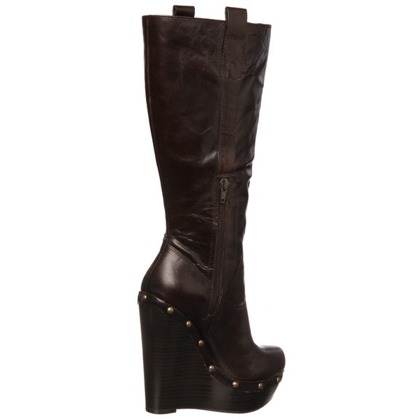 jessica simpson black wedge boots