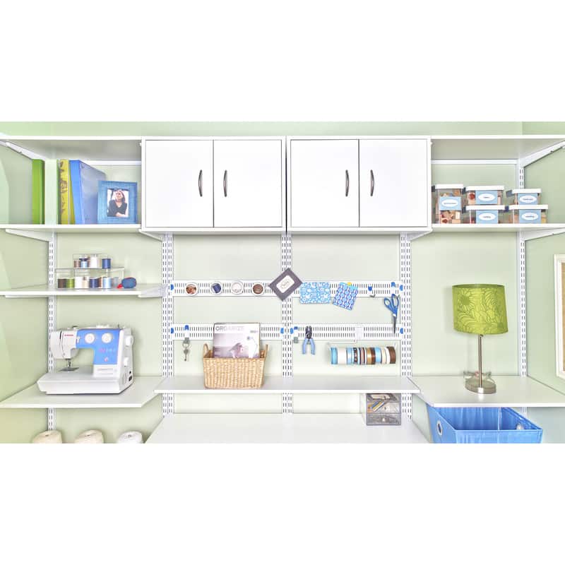 Organized Living freedomRail White Wood Shelf (30 x 14)