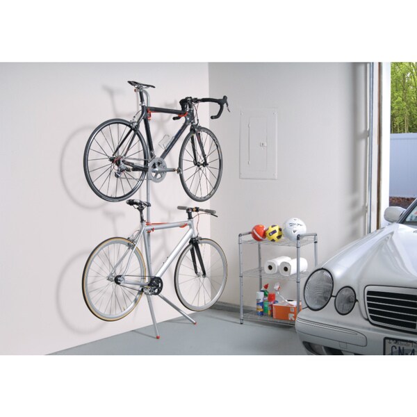The Art Of Storage Donatello Leaning 2-Bike Rack 14 in. L x 84 in. H x 22 in. W