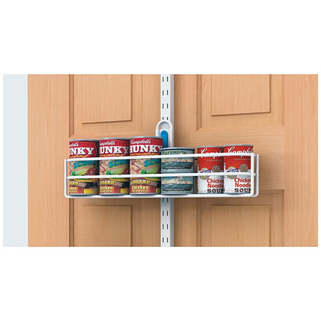 Organized Living freedomRail White Over-the-Door Can Holder