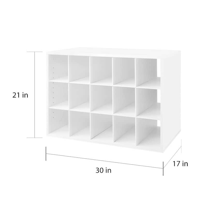 Organized Living freedomRail White Big OBox Cubby