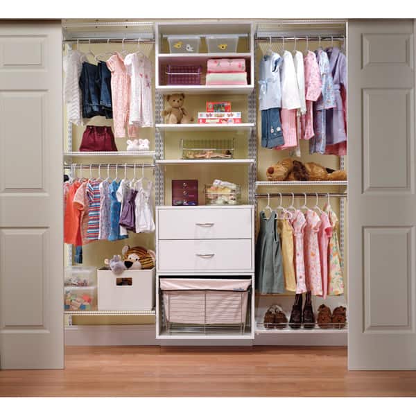 Organized Living freedomRail White Big OBox 2-Drawer Unit