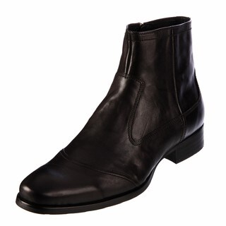Kenneth Cole New York Men's 'City Bound' Black Leather Boots FINAL SALE ...