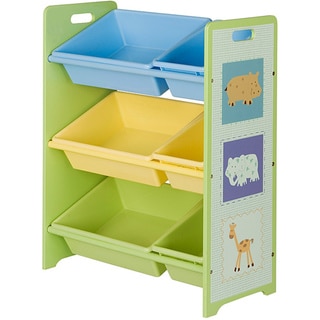 Toy Storage Unit with Six Tubs Kids' Storage