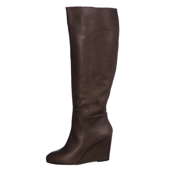 Steven by Steve Madden Women's 'P Long' Taupe Tall Wedge Boots FINAL SALE Steven Boots