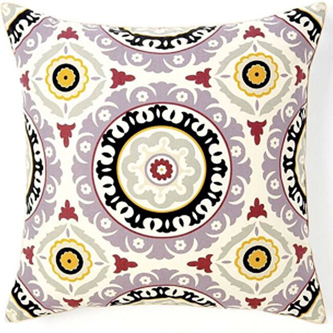 Suzani Henna Purple Decorative Pillow