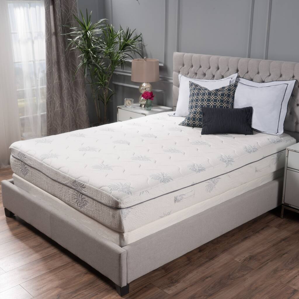 Aloe 11" Aloe Gel Memory Foam Smooth Top Mattress by Christopher Knight Home