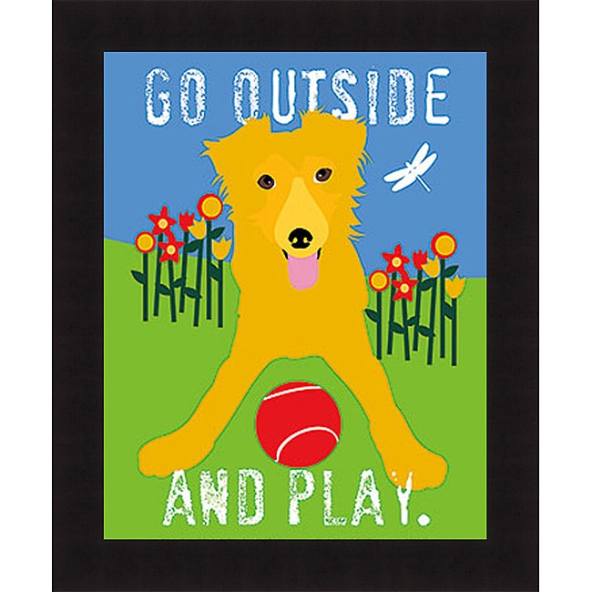 Ginger Oliphant Go Outside and Play Framed Print  