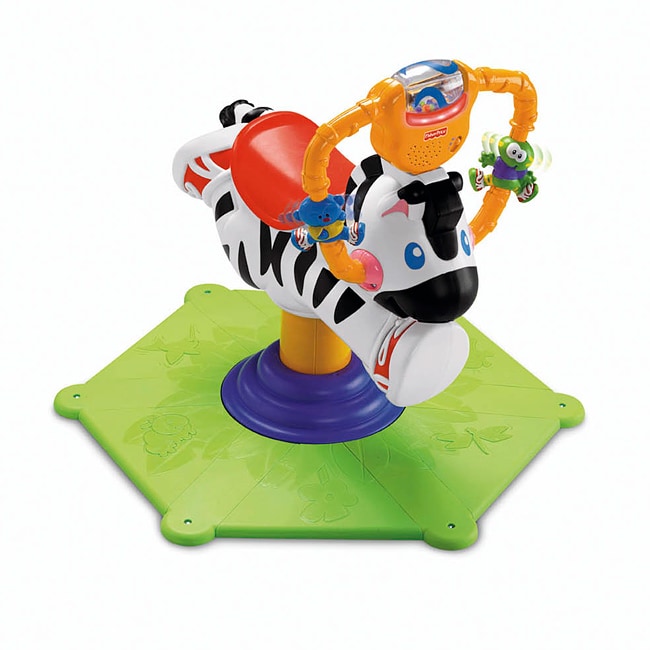 fisher price jump and spin zebra