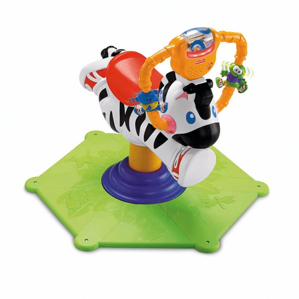 fisher price bounce and spin zebra age range