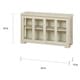 preview thumbnail 6 of 4, Simple Living Glass Door Stackable Cabinet - 25 x 42 x 14