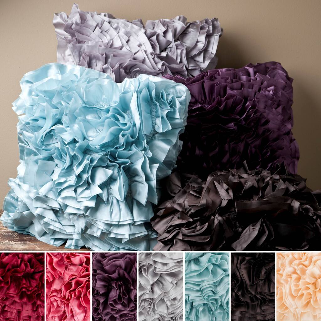 Artistic Weavers Luxor Ruffled 18-inch Square Poly Fill Pillow