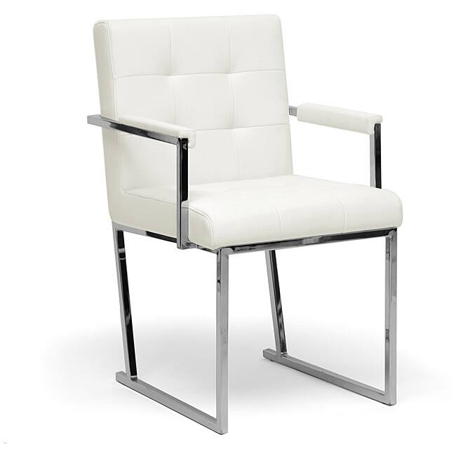 'Collins' Ivory Mid-Century Accent Chair