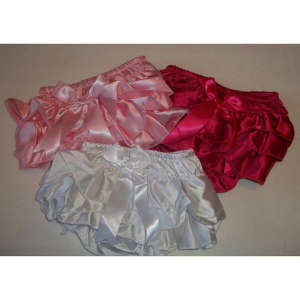 Baby Girl Ruffle Bloomers (Set of 3)