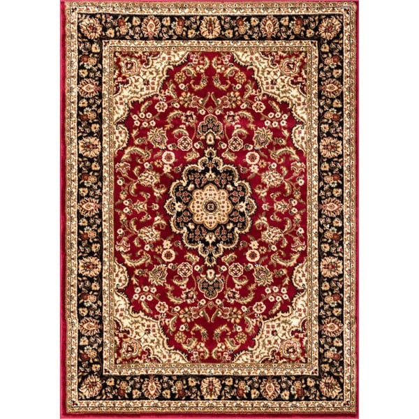 Well Woven Medallion Kashan' Red Area Rug - 5'3 x 7'3