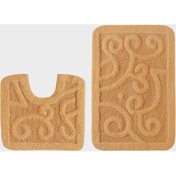 Celebration 'Large Scroll' Bath and Contour Rug 2piece Set Bed Bath