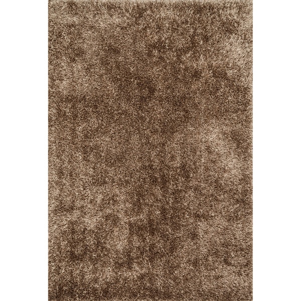Caldera Hand-tufted Beige Shag Rug (5' x 7'6)