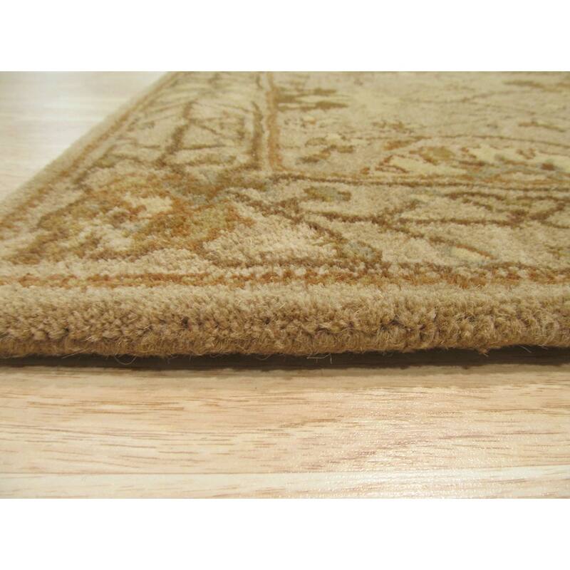 Hand-tufted Wool Beige Traditional Oriental Morris Rug