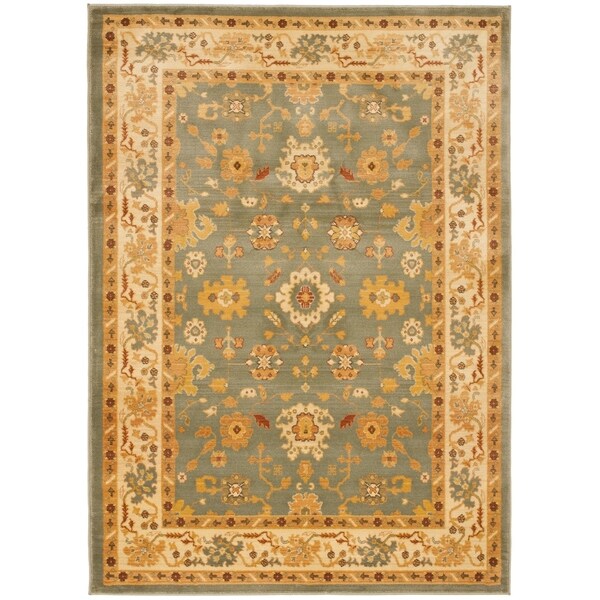 Safavieh Oushak Heirloom Traditional Grey/ Cream Rug - 9'-6" x 13'