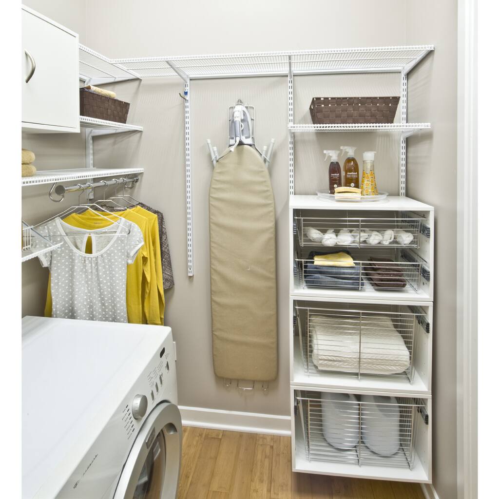 Organized Living freedomRail 13-inch Big OBox Chrome Basket with Glide