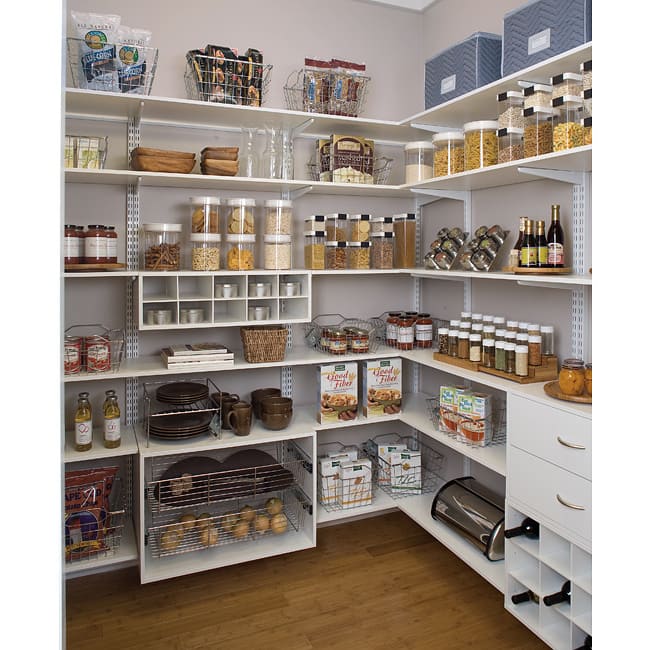 Organized Living freedomRail White Wood Shelf (48 x 12)