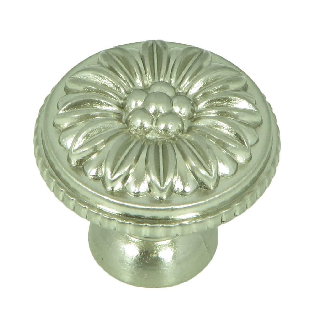 Stone Mill Hardware Dahlia Satin Nickel Cabinet Knobs (Pack of 5)