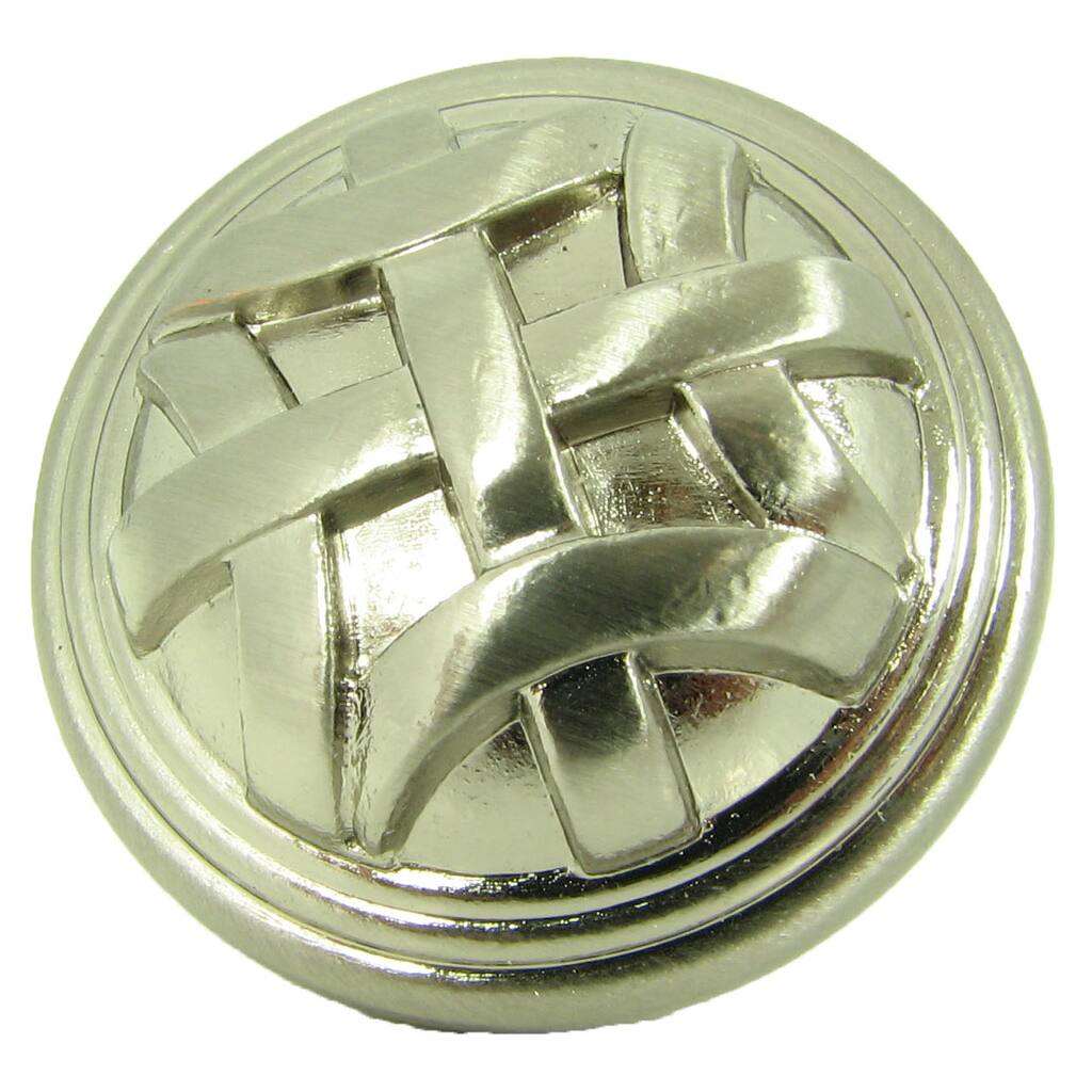 Stone Mill Hardware Cross Flory Satin Nickel Cabinet Knobs (Pack of 10)