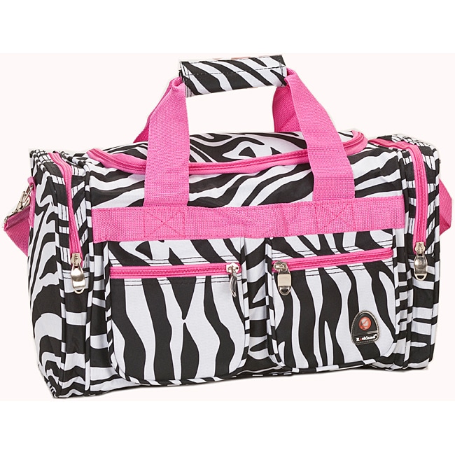 Shop Rockland Deluxe Pink Zebra 19-inch Carry-On Tote/Duffel Bag - Free ...