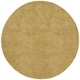 preview thumbnail 74 of 218, Handmade Jefferson Felted Wool Plush Area Rug 10' Round - Yellow - Runner/Round