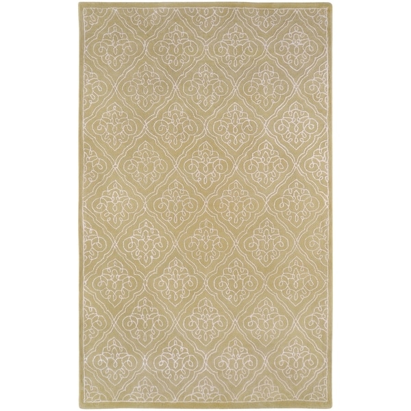 Hand-tufted Chamberlain Contemporary Geometric Wool Area Rug - 5' x 8'
