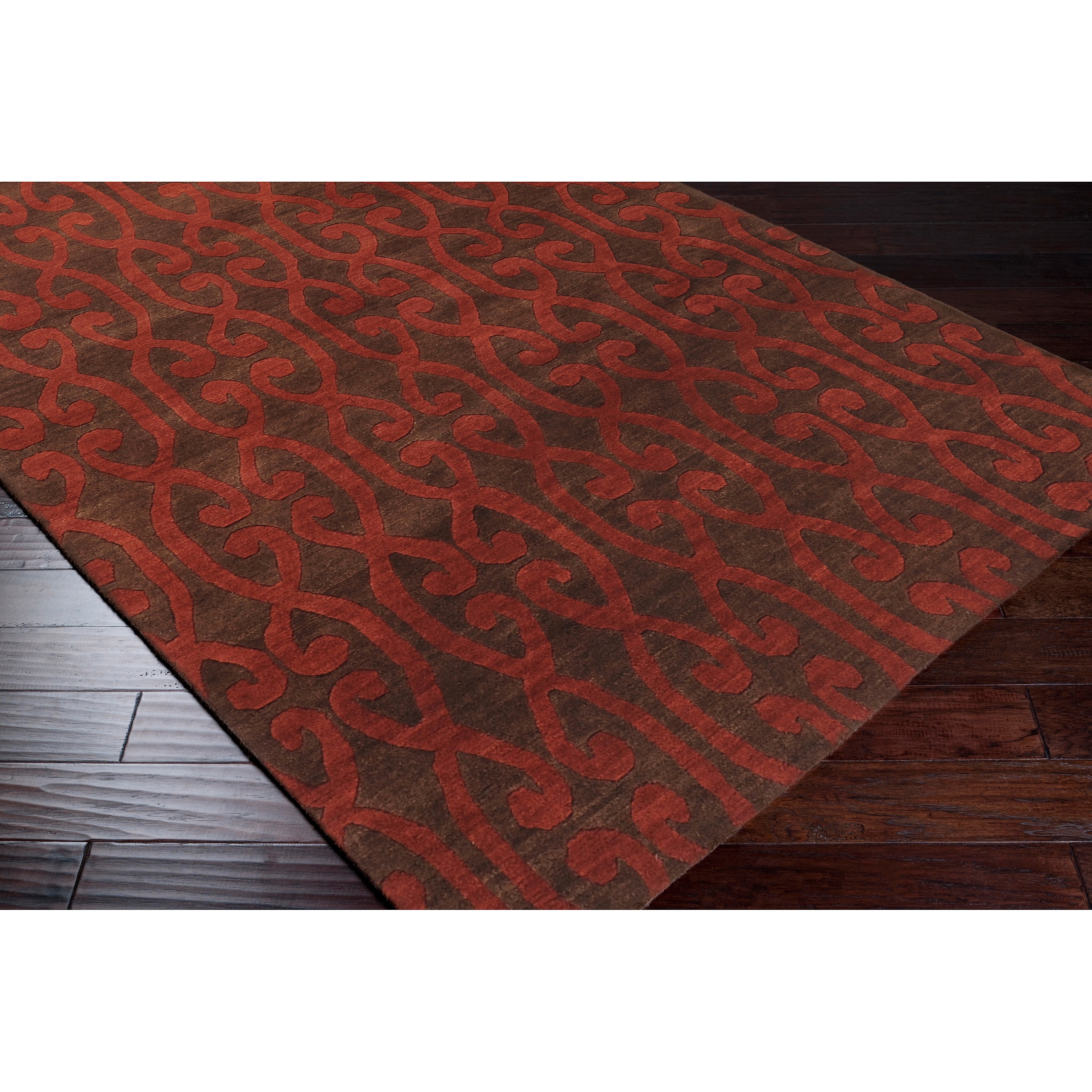 Hand knotted Springfield Wool Rug (5 X 8)