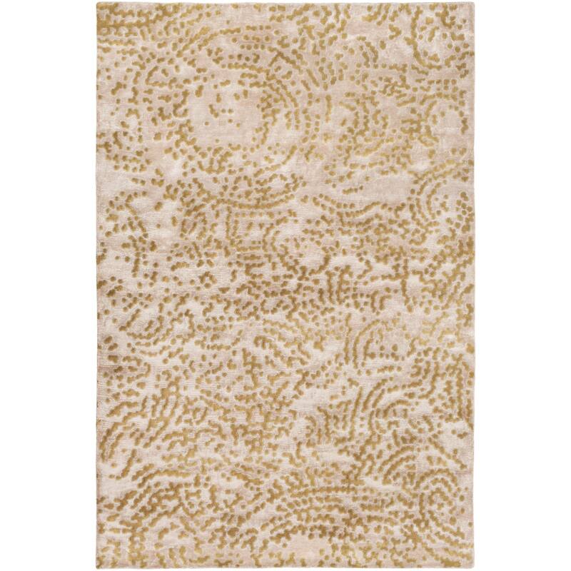 Hand-knotted Faulkton Abstract Design Wool Area Rug - 5' x 8'