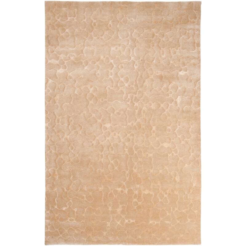 Hand-knotted Kimball Abstract Design Wool Area Rug - 5' x 8' - 5' x 8'