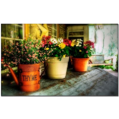 Lois Bryan 'The Porch Swing' Canvas Art