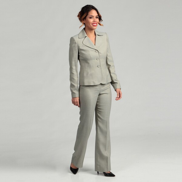 Anne Klein Womens Three button Pant Suit   14032495  