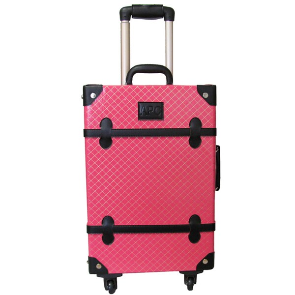 pink trunk suitcase