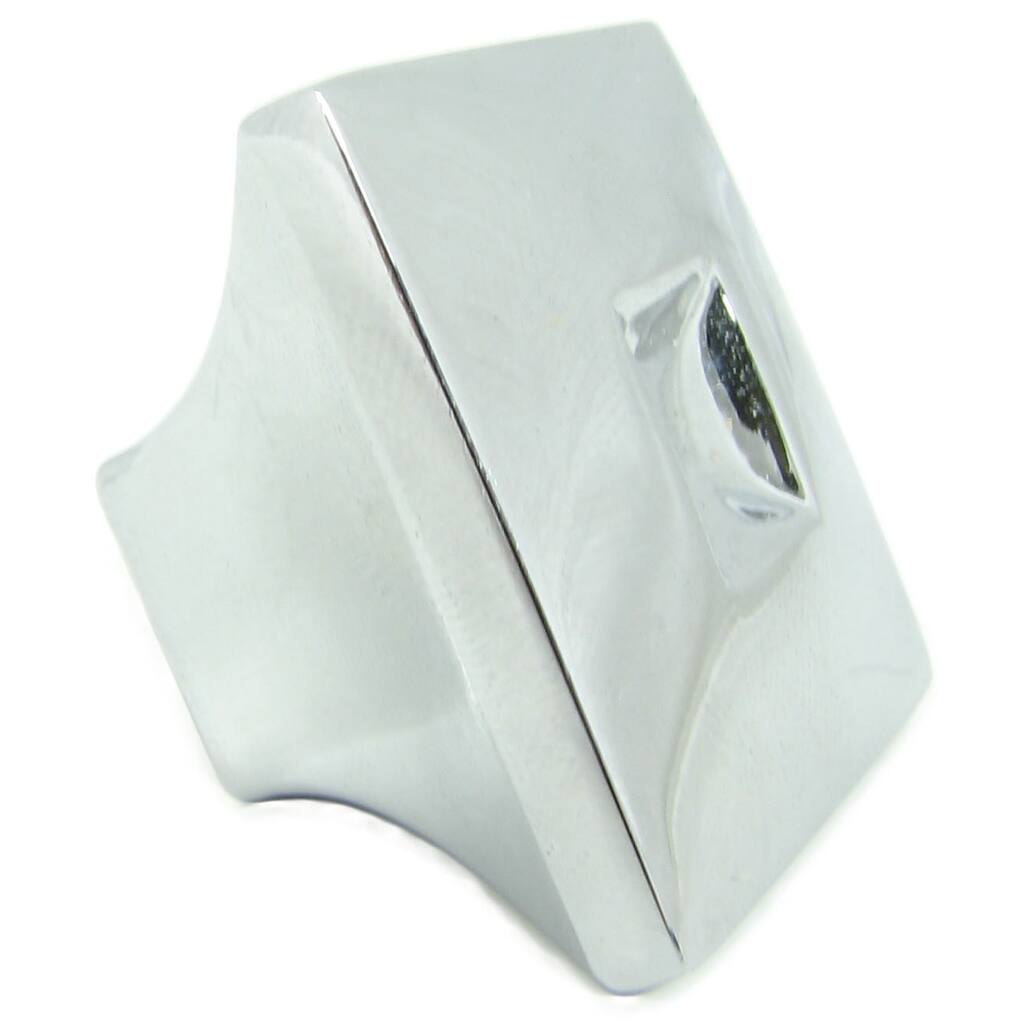 Stone Mill Hardware 'Spade' Polished Chrome Cabinet Knobs (Pack of 5)