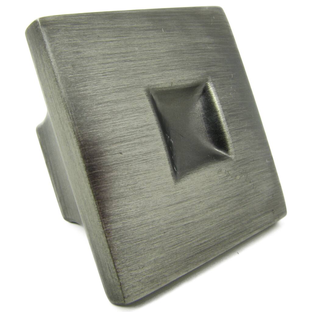 Stone Mill Hardware 'Spade' Weathered Nickel Cabinet Knobs (Pack of 5)